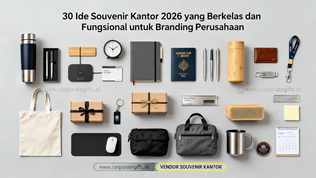 30 Ide Souvenir Kantor Berkelas 2026 untuk Branding Perusahaan - CorporateGifts.ID