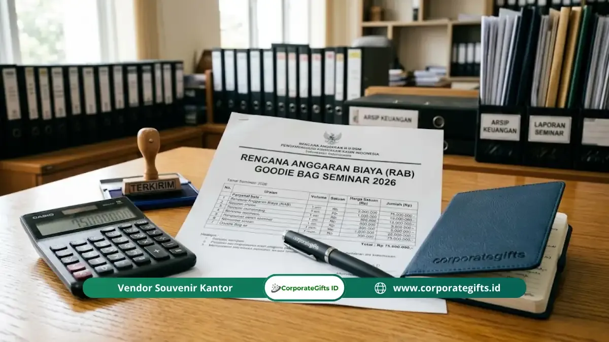 Anggaran goodie bag seminar pemerintah dan cara menyusun RAB | CorporateGifts.ID