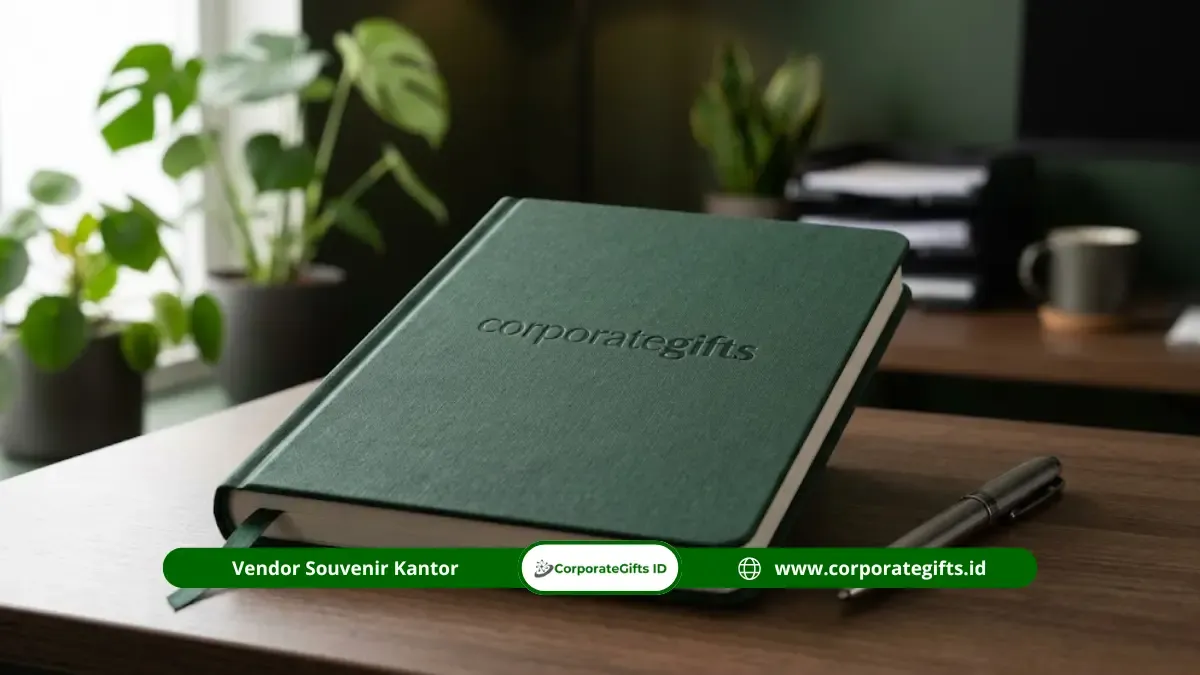 Contoh notebook hardcover dan pulpen eksklusif untuk seminar kit | CorporateGifts.ID