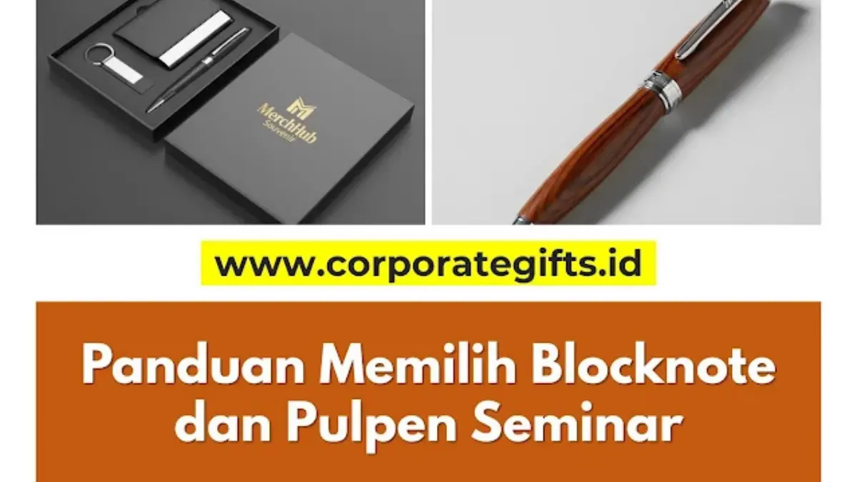 Pilihan Ukuran dan Material Blocknote Pulpen Promosi - CorporateGifts.ID