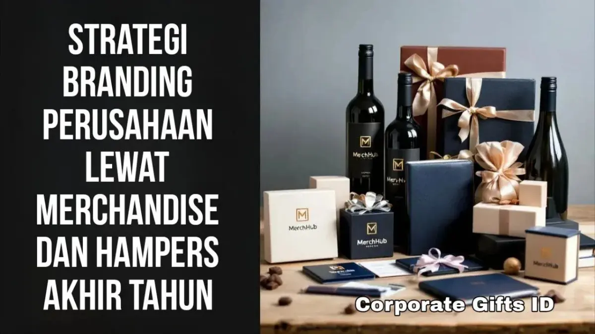 Paket hampers akhir tahun elegan dengan merchandise custom korporat | CorporateGifts.ID