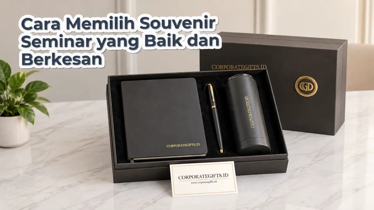 Pemberian seminar kit dan souvenir seminar kepada peserta event korporat - CorporateGifts.ID