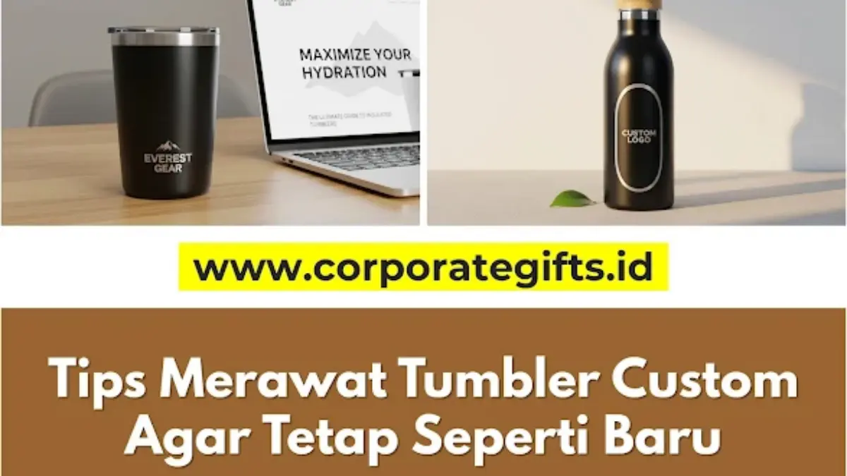Peralatan dan Cara Mencuci Tumbler Custom yang Tepat - CorporateGifts.ID