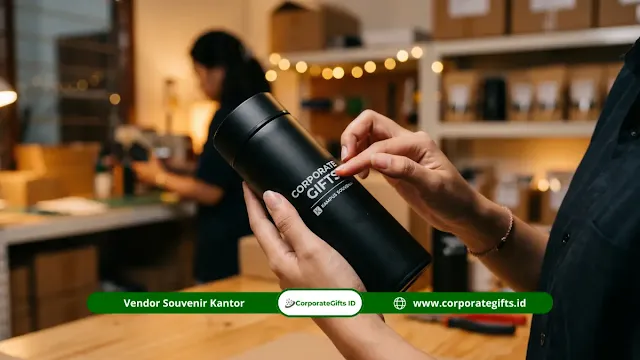 Pengecekan sampel dan produksi massal souvenir mitra kampus | CorporateGifts.ID