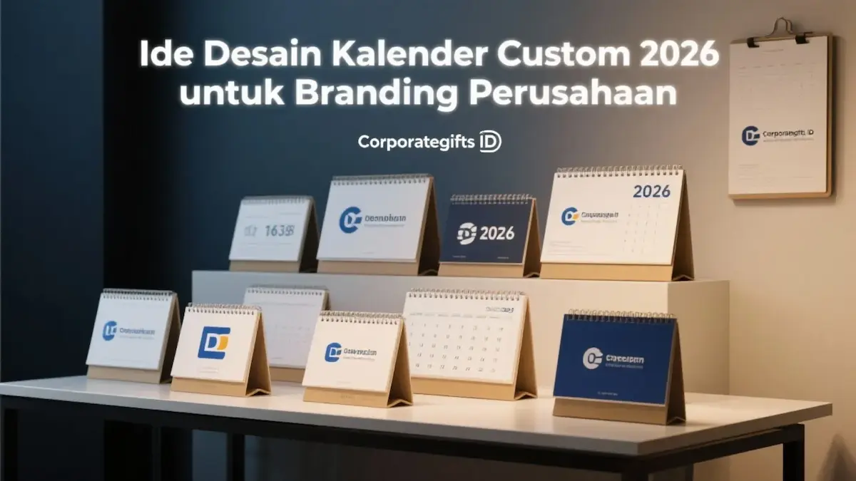 Detail Finishing Spiral Kawat dan Kertas Seni Kalender Meja - CorporateGifts.ID