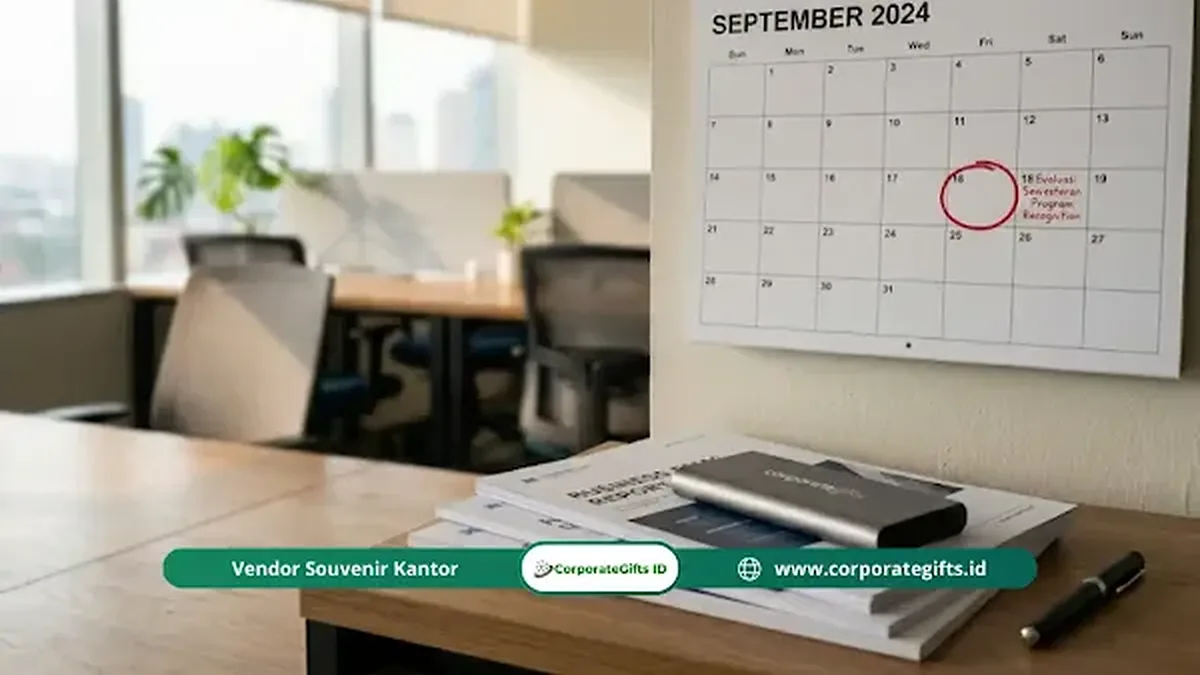 Jadwal evaluasi berkala program recognition setiap enam bulan - CorporateGifts.ID