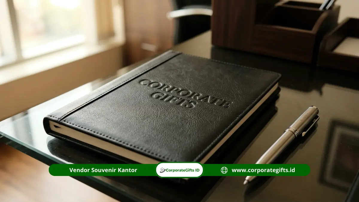 Detail teknik personalisasi logo emboss dan grafir gift set eksekutif - CorporateGifts.ID