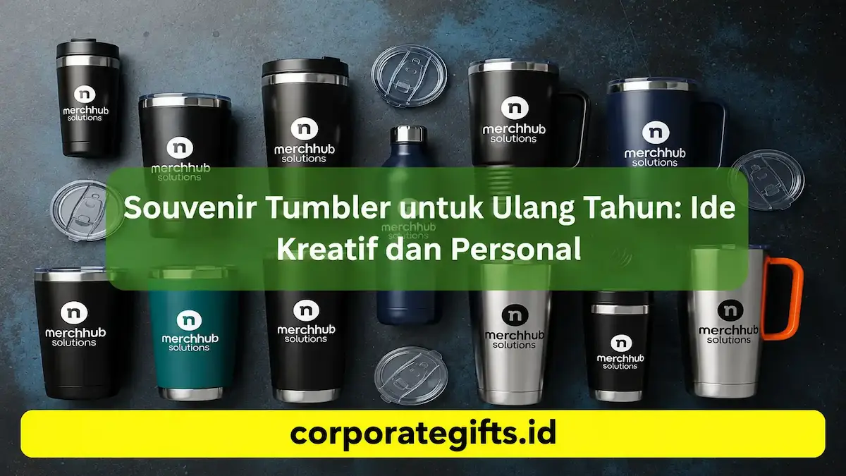 Kustomisasi Grafir Laser Tumbler Ulang Tahun - CorporateGifts.ID