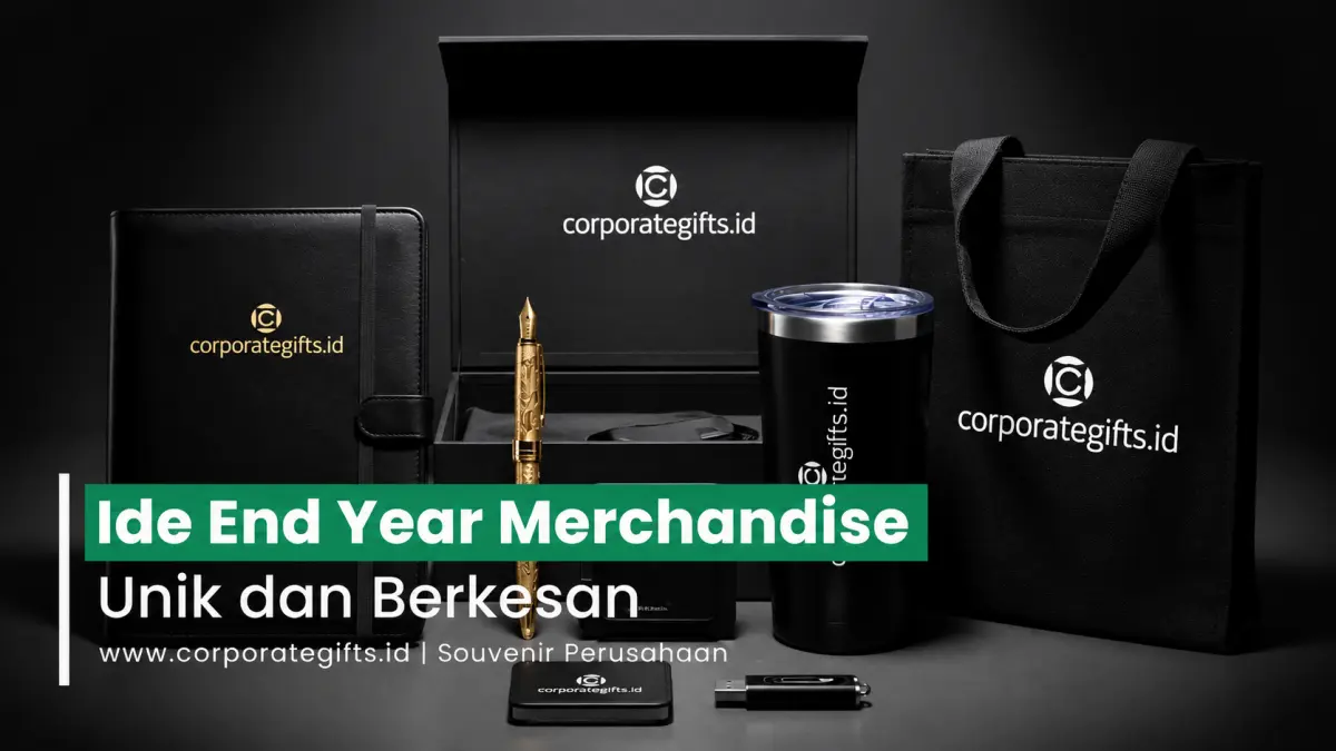 Executive Gift Set Akhir Tahun dalam Kemasan Hardbox Magnetik Hitam Emas | CorporateGifts.ID