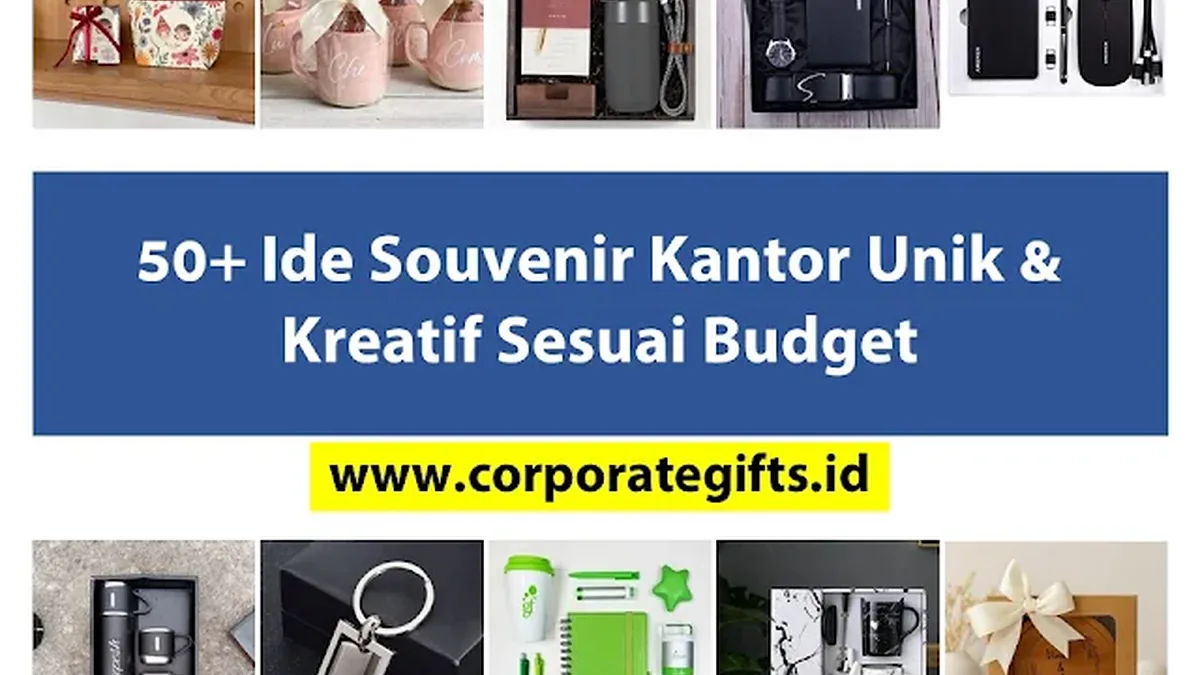 Kombinasi paket souvenir kantor custom logo dan gift set eksekutif | CorporateGifts.ID