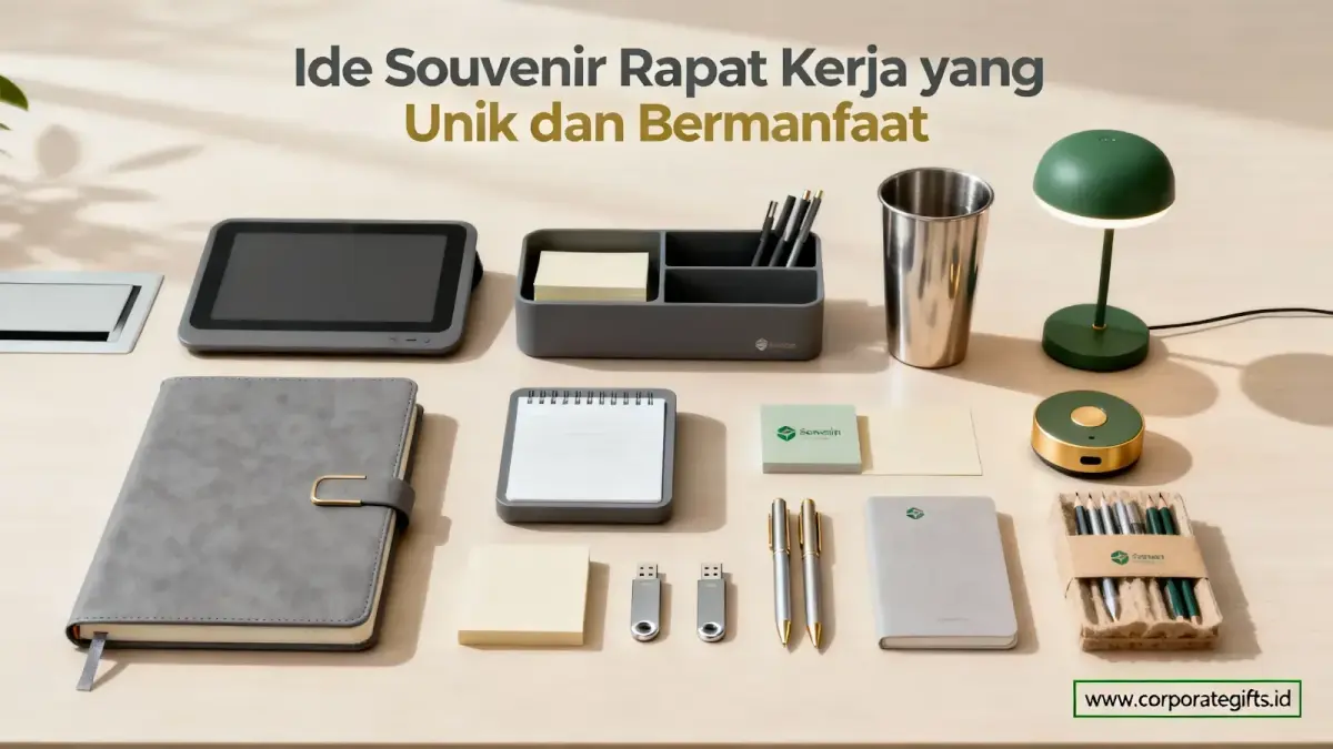 Pilihan paket merchandise rapat kerja custom logo yang elegan dan tahan lama - CorporateGifts.ID