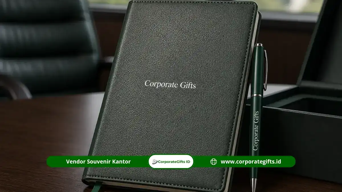 Set Alat Tulis Souvenir Meeting Custom Logo | CorporateGifts.ID
