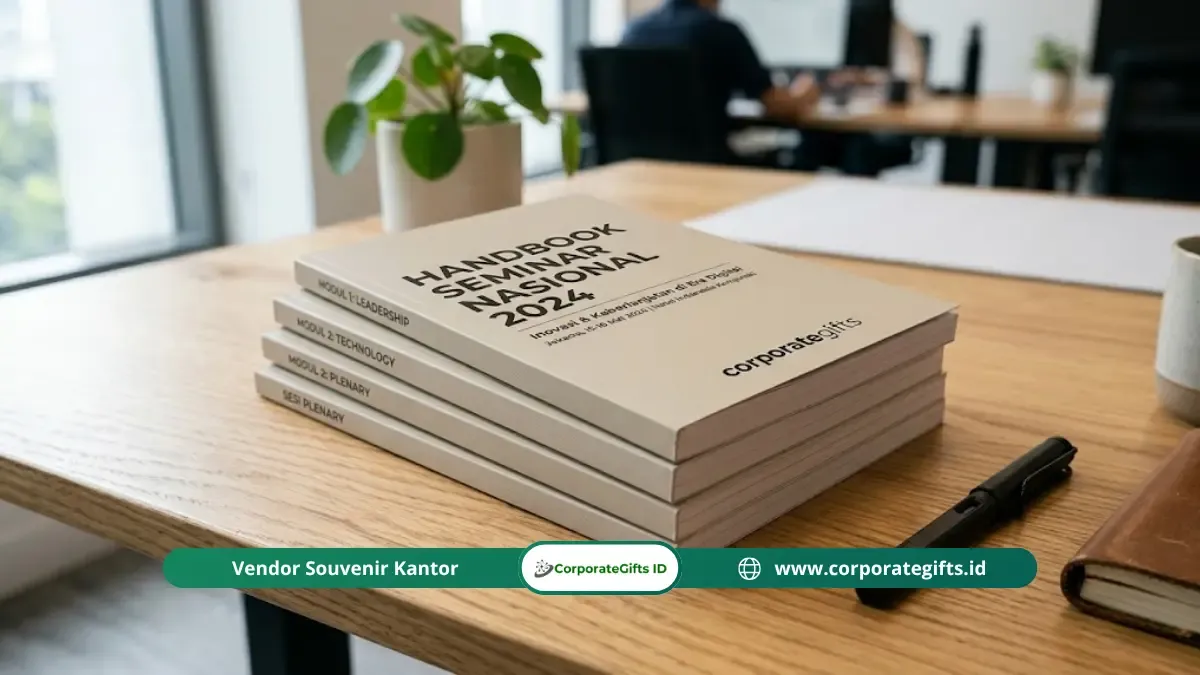 Penyusunan Handbook dan Lembar Kerja Seminar Korporat - CorporateGifts.ID
