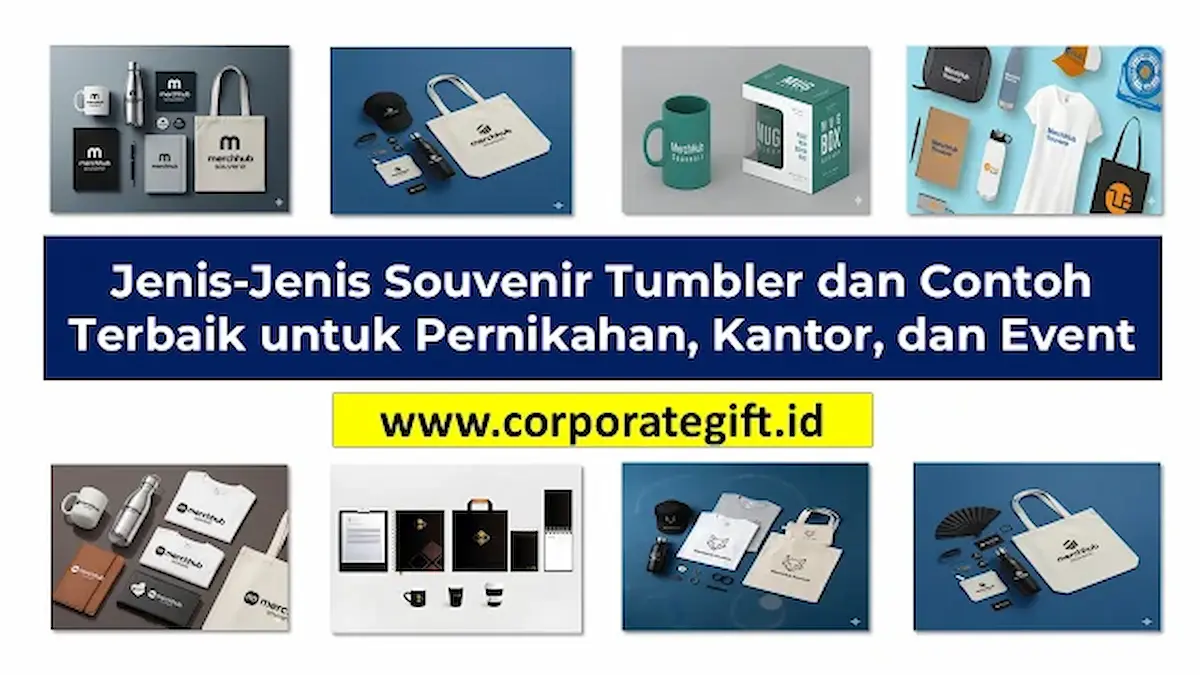 Koleksi aneka jenis souvenir tumbler custom stainless steel dan kaca untuk event kantor | CorporateGifts.ID