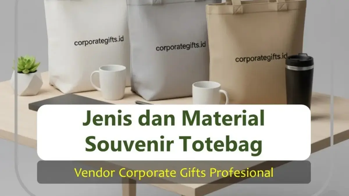 Jenis dan Material Bahan Souvenir Totebag Premium - CorporateGifts.ID