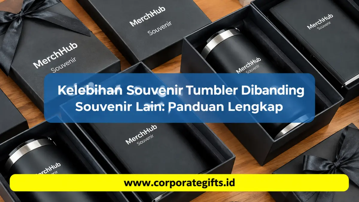Koleksi souvenir tumbler stainless steel custom logo perusahaan eksklusif