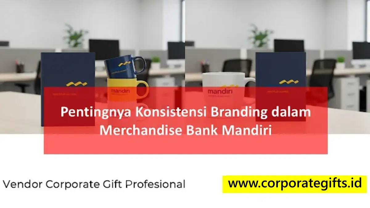 Detail Konsistensi Branding Merchandise Bank Mandiri Corporate Gifts ID