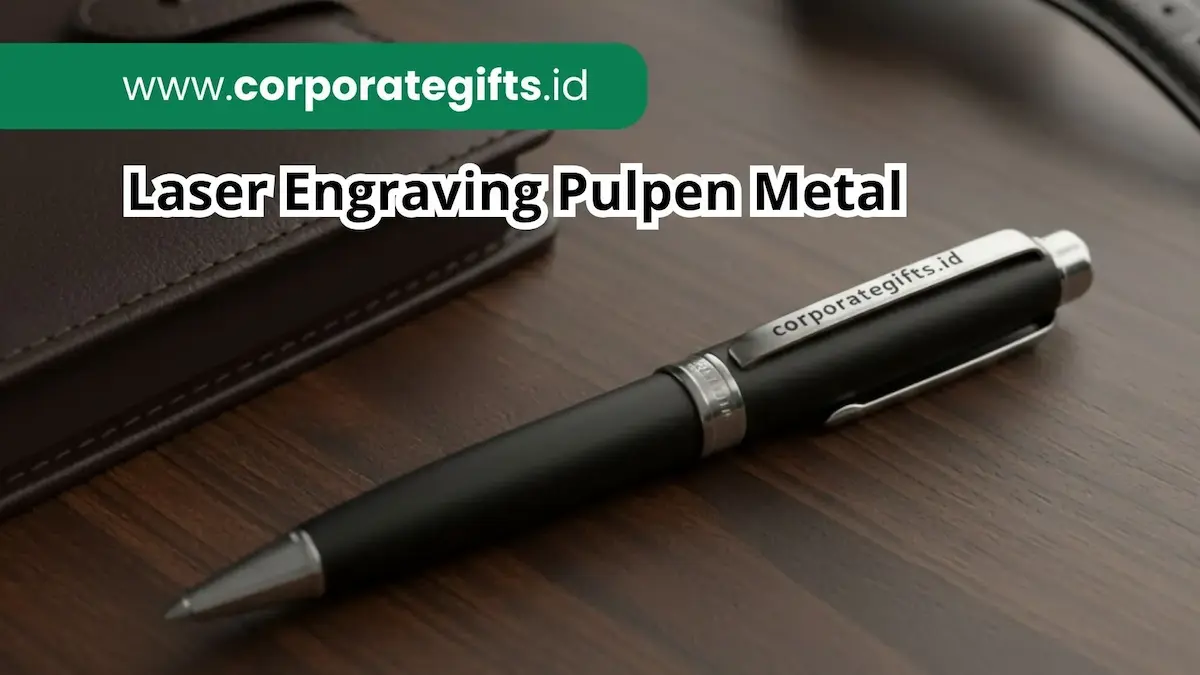 Laser Engraving Pulpen Metal Souvenir Kantor | CorporateGifts.ID