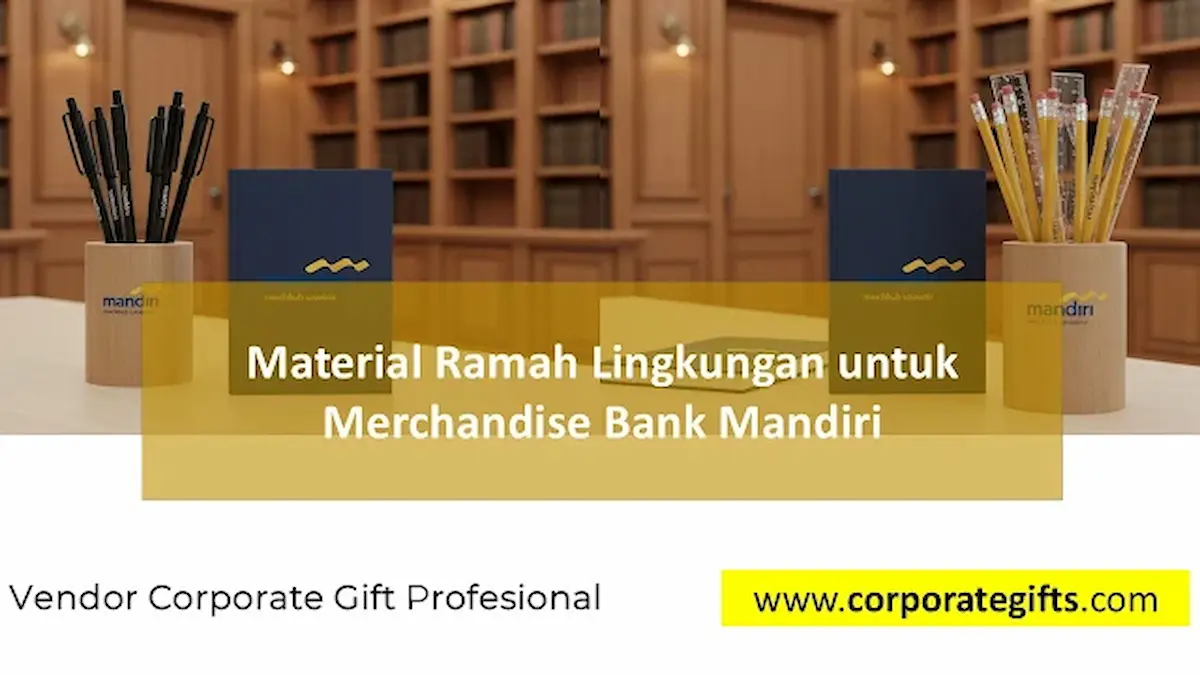 Material Ramah Lingkungan untuk Merchandise Bank Mandiri - CorporateGifts.ID