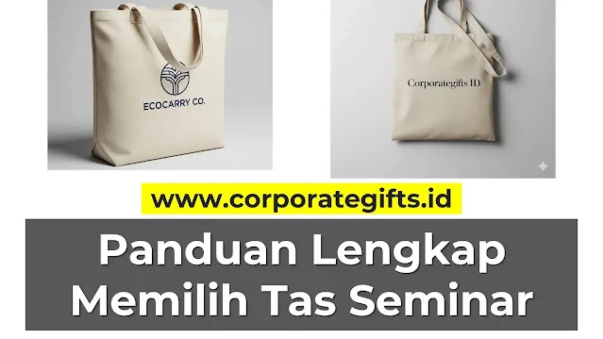 Pilihan material tas seminar kit mulai dari spunbond ekonomis, blacu ramah lingkungan, hingga kanvas premium eksklusif