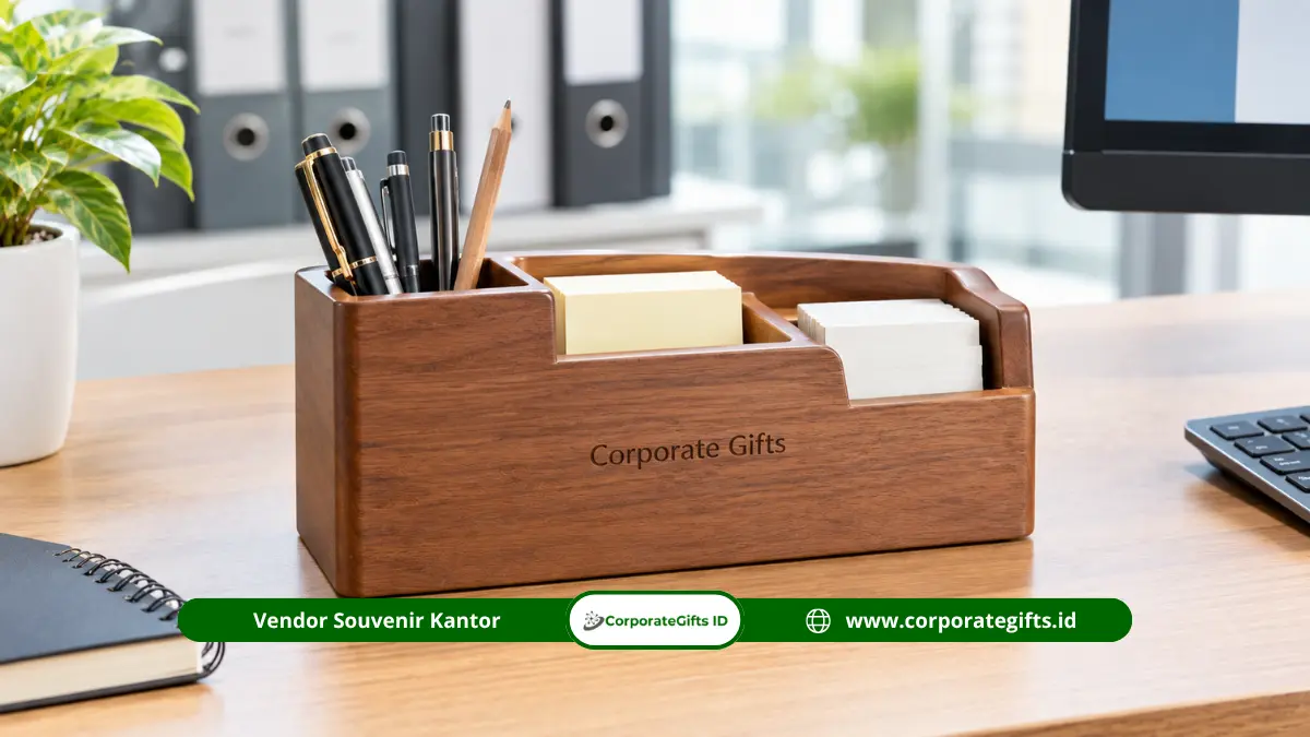 Kenang-kenangan eksklusif merchandise corporate gathering hotel yang fungsional untuk meja kerja