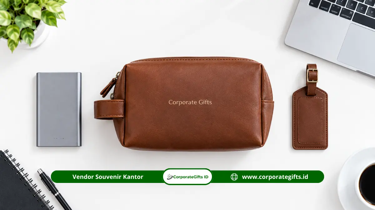Pouch travel premium merchandise hotel untuk tamu, client, dan partner