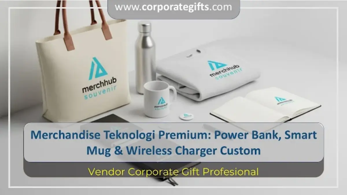 Display paket merchandise teknologi premium untuk korporasi | CorporateGifts.ID
