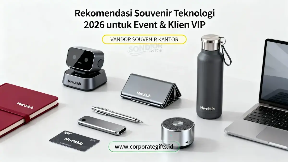 Koleksi souvenir teknologi modern 2026 untuk event dan klien VIP - CorporateGifts.ID