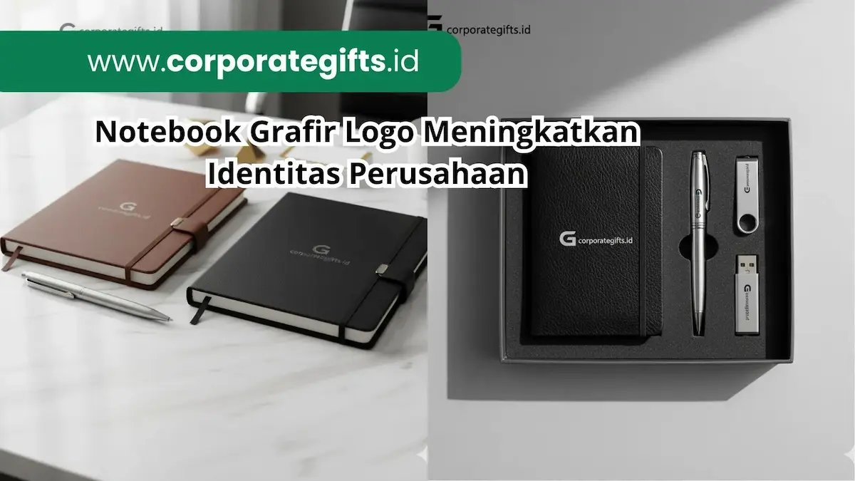 Koleksi Buku Agenda Kulit Grafir Laser Logo Perusahaan