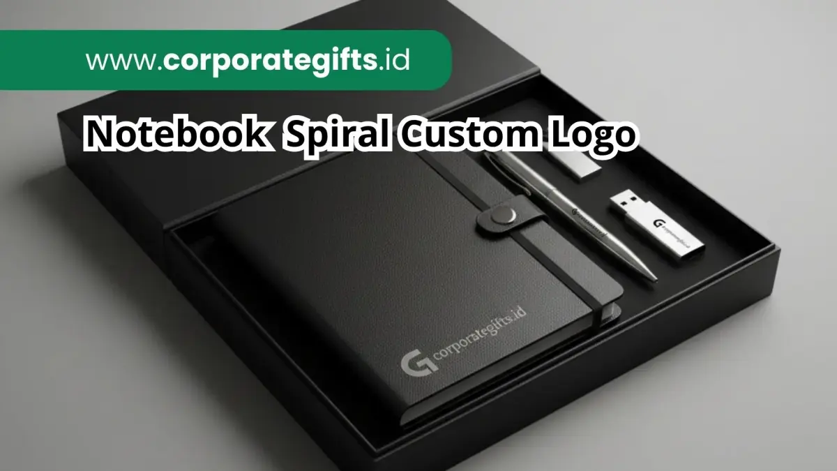 Notebook Spiral Custom Logo Souvenir Seminar Eksklusif - CorporateGifts.ID