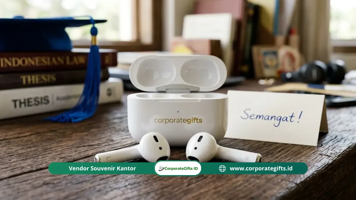 Earbuds wireless TWS dan kado teknologi fungsional untuk mahasiswa sidang skripsi | CorporateGifts.ID
