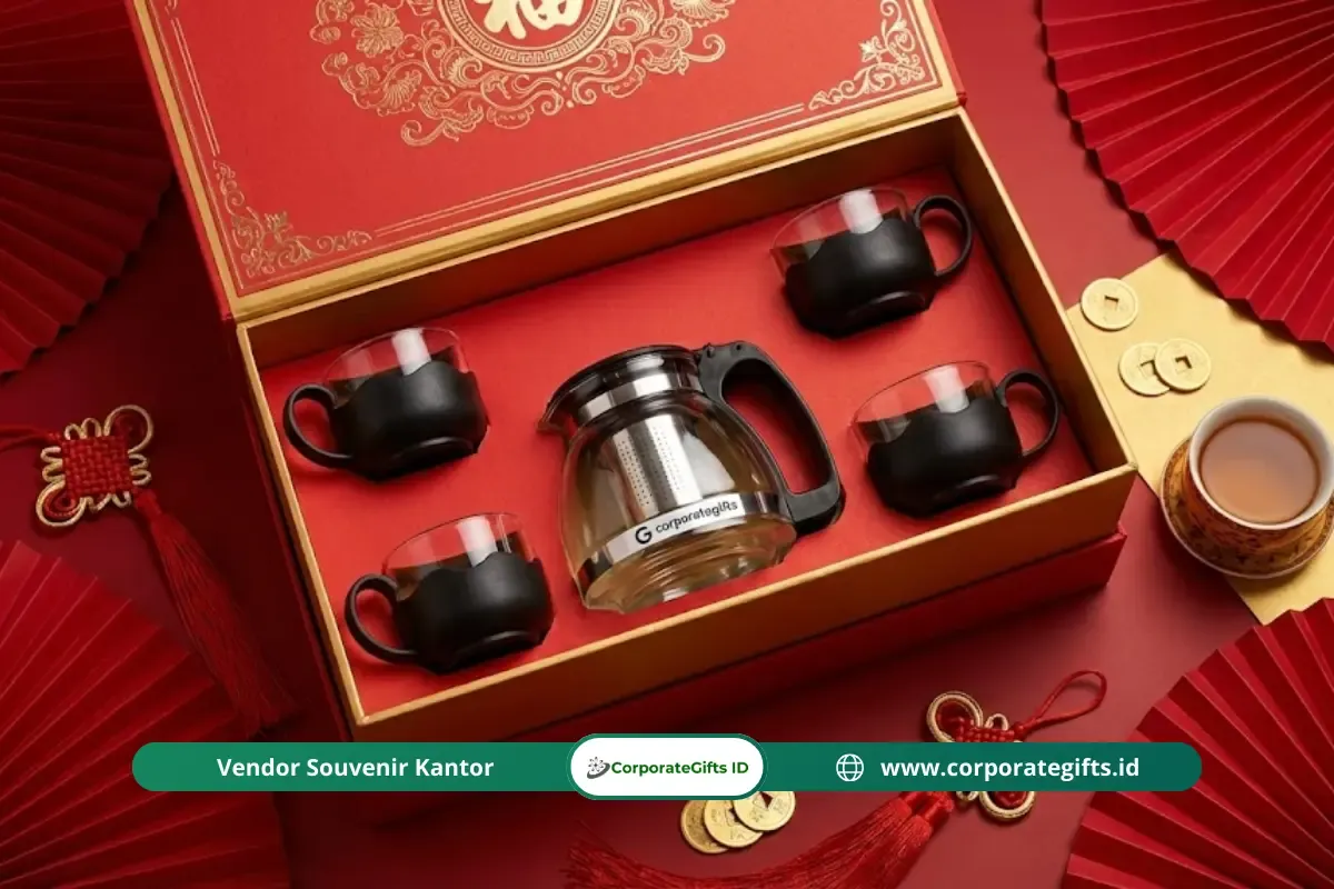 Paket Souvenir Tea Set Eksklusif Imlek | CorporateGifts.ID