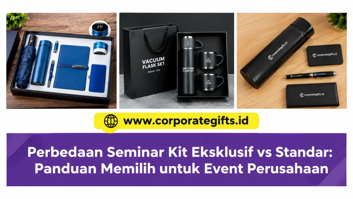 Perbedaan Seminar Kit Eksklusif vs Standar - CorporateGifts.ID