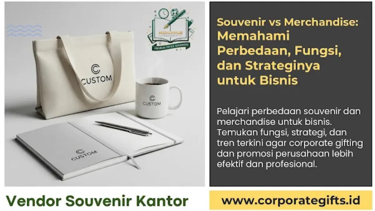 Kurasi souvenir perusahaan elegan dan merchandise promosi fungsional - CorporateGifts.ID