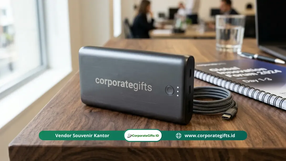 Power Bank Branded Goodie Bag Seminar Korporat Multi-Hari | CorporateGifts.ID