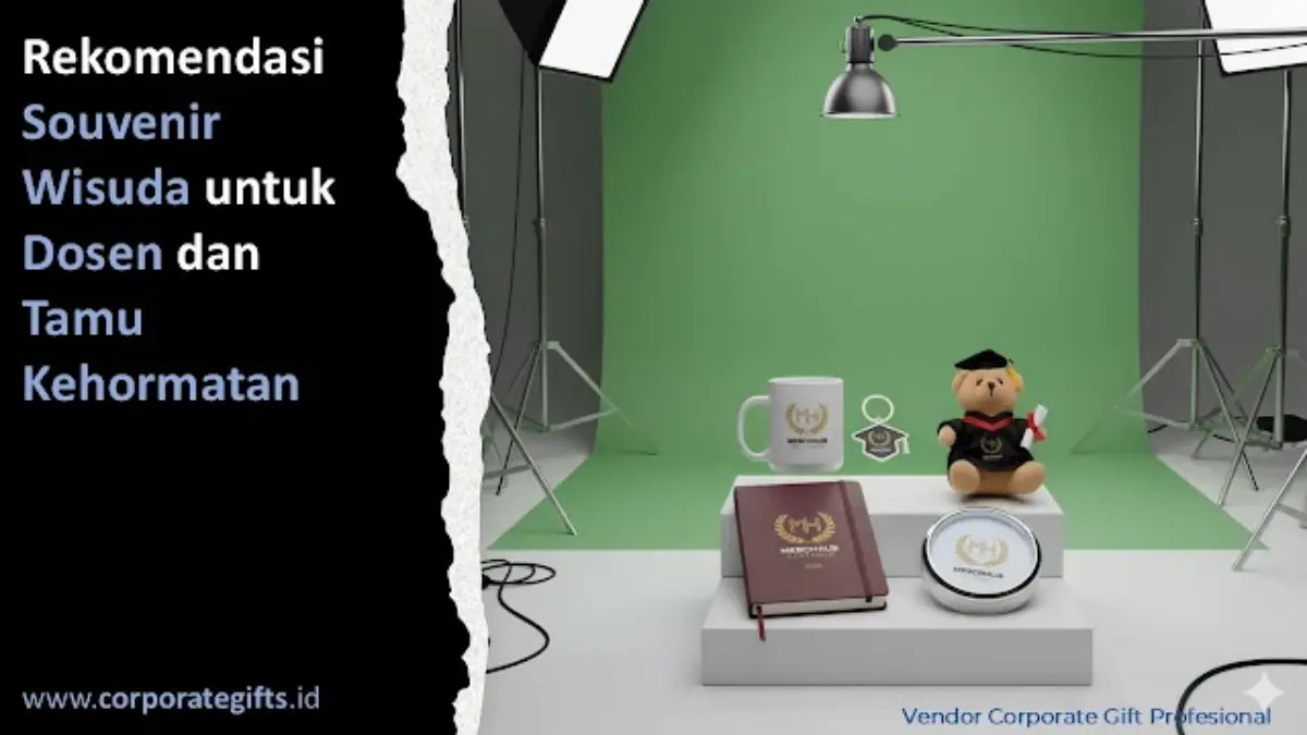 Pilihan gift set eksklusif dan plakat kristal berbalut box beludru kustom untuk dosen dan pimpinan senat - CorporateGifts.ID