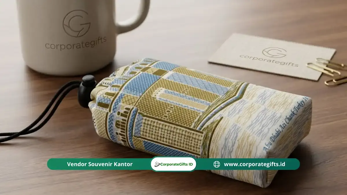 Sajadah Travel Custom Souvenir Halalbihalal Kantor Praktis dan Elegan - CorporateGifts.ID