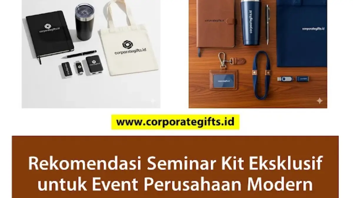 Komposisi Item Paket Seminar Kit Eksklusif Perusahaan - CorporateGifts.ID