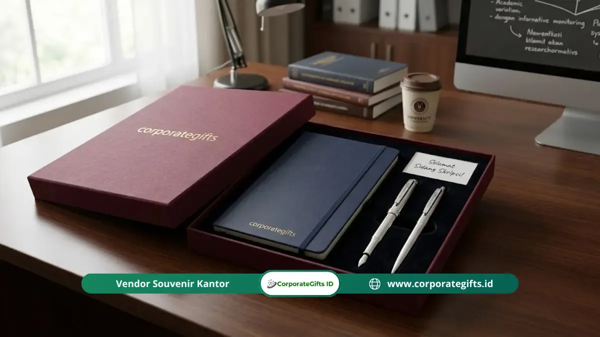 Set Alat Tulis Premium dan Notebook Hardcover untuk Sidang Skripsi | CorporateGifts.ID