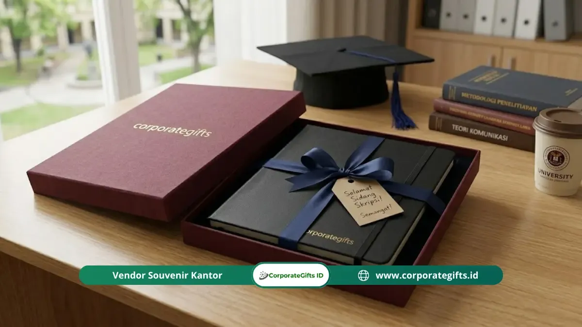 Notebook Hardcover dan Pulpen Metal untuk Hadiah Kelulusan Sidang | CorporateGifts.ID