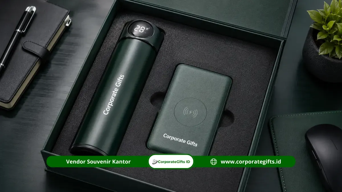 Pilihan souvenir acara kantor premium berlogo perusahaan | CorporateGifts.ID