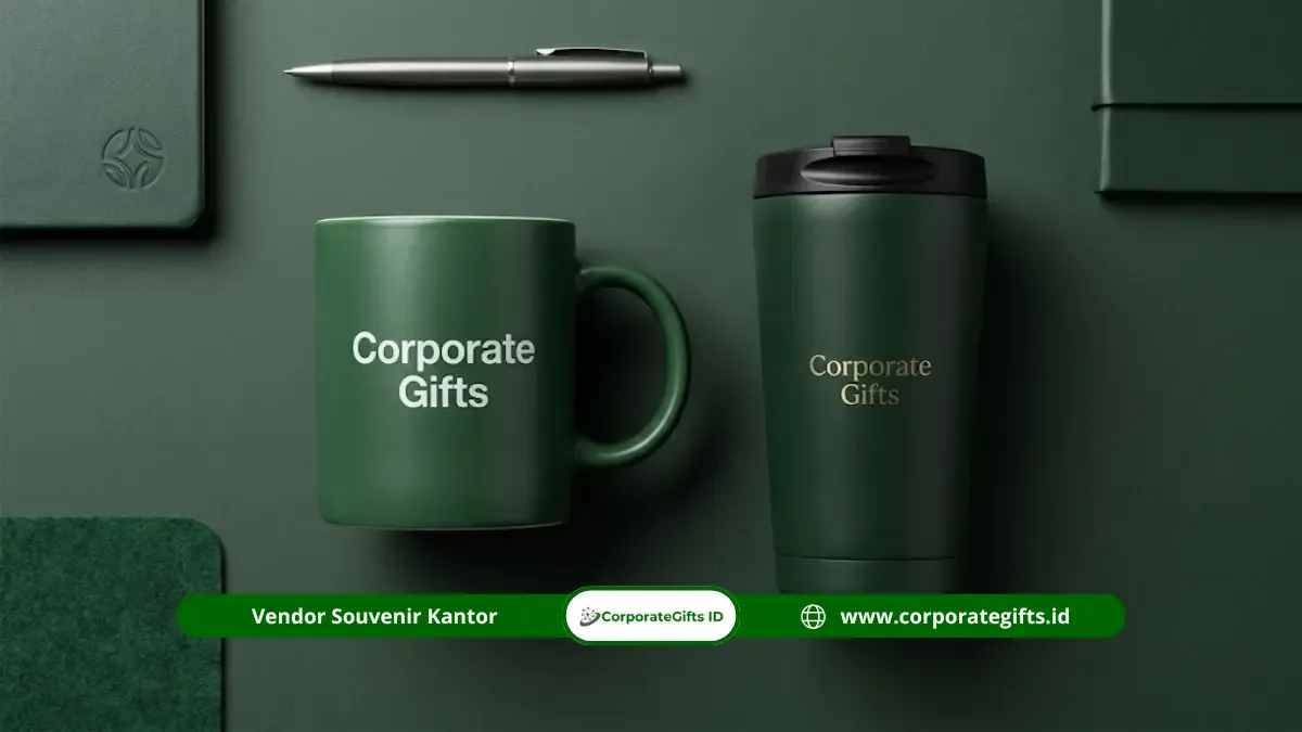 Pilihan souvenir gathering mouse wireless dan desk mat kulit meja kantor | CorporateGifts.ID