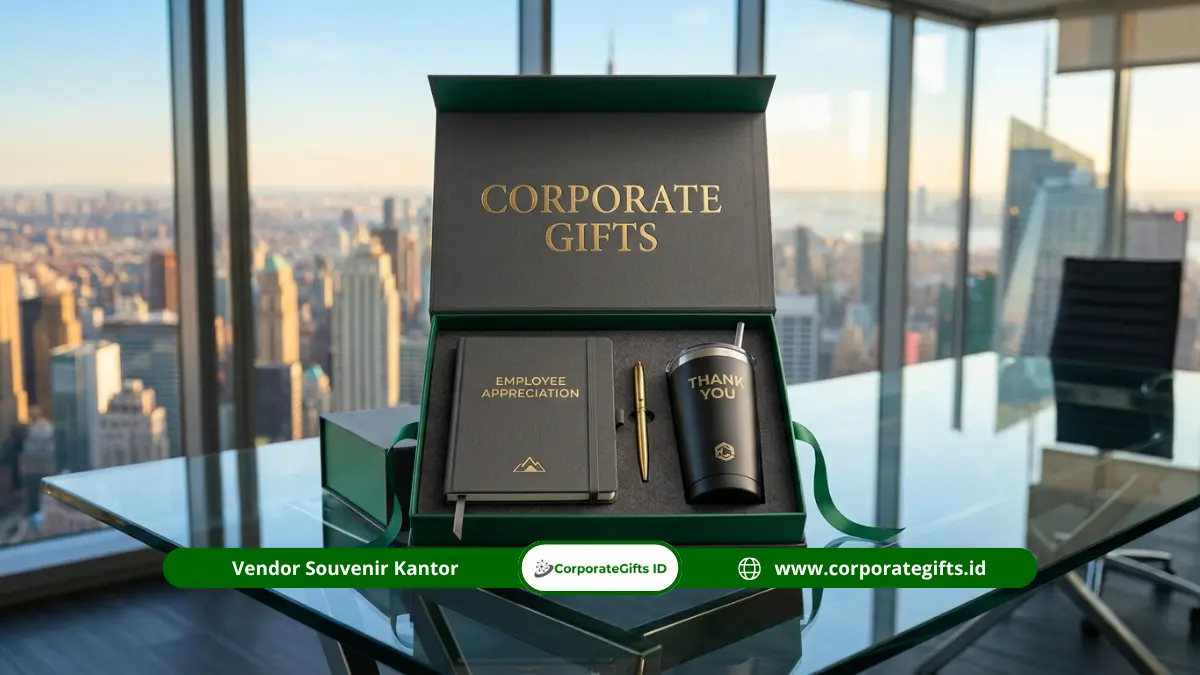 Paket apresiasi karyawan dalam kotak gift set elegan - CorporateGifts.ID