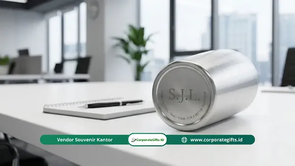 Tumbler Custom Grafir Inisial Nama Souvenir Halalbihalal - CorporateGifts.ID