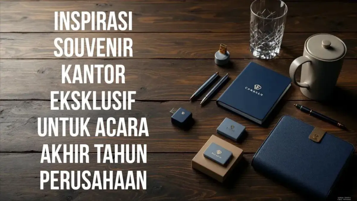 Kurasi gift set eksekutif akhir tahun berisi leather notebook, pulpen metal grafir, dan vacuum tumbler - CorporateGifts.ID