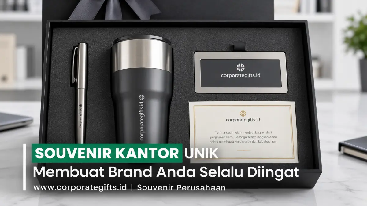Aksesoris meja kerja unik untuk souvenir merchandise perusahaan