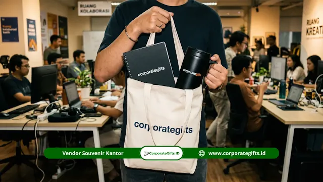 Kurasi cinderamata resmi dan merchandise edukasi untuk mempererat kerja sama institusi sekolah swasta