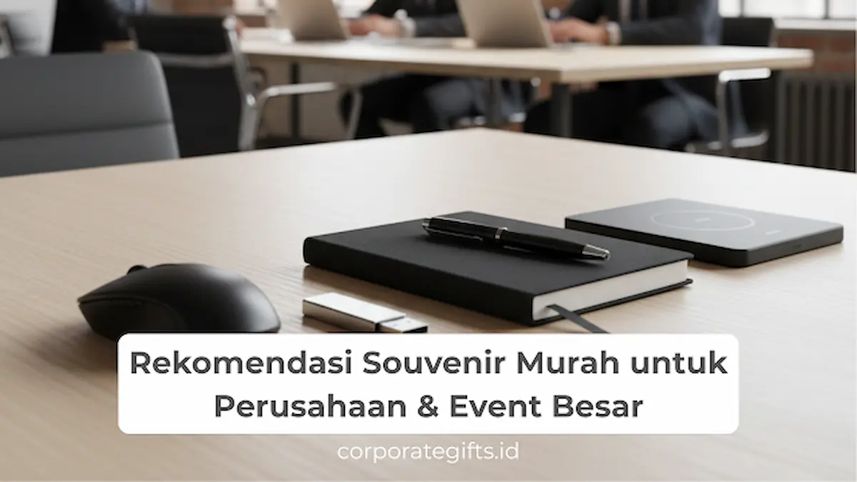 Pilihan souvenir murah dan elegan untuk event perusahaan seperti tote bag dan tumbler custom