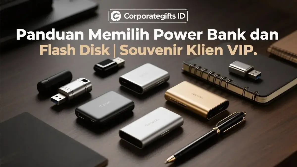 Power bank dan flash disk terbaik sebagai souvenir klien VIP - CorporateGifts.ID