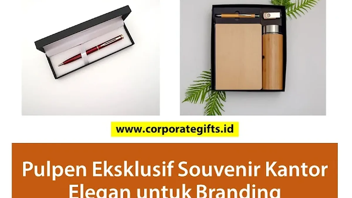 Pulpen Eksklusif Custom Logo Pilihan Souvenir Elegan untuk Branding - CorporateGifts.ID